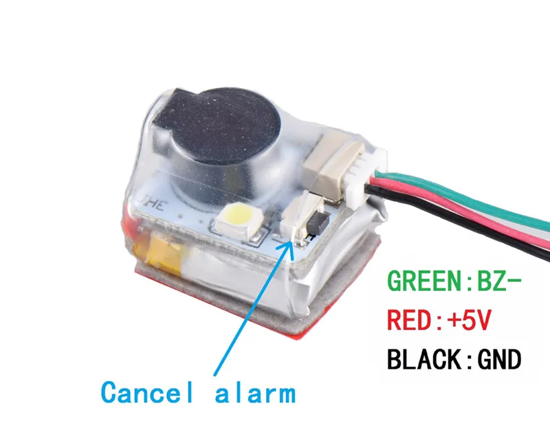 JHE42B_S искатель 5 в 110 дБ Встроенный аккумулятор супер громкий звонок трекер для контроллера полета RC Дрон FPV мульти ротор DIY часть Асса