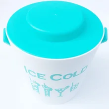 1.2L охладитель для вина pp пластиковое ведерко для льда твердая ручка шампанское ведро Корзина для вина вертел провода контейнер-бочка Ktv клуб бар поставщиков