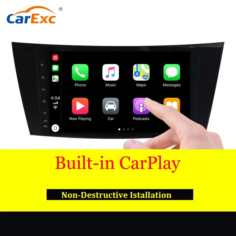 Top Android 9.0 Car Player System For Benz G/E Class W211 E200/E240/E260/E280/E230 Bluetooth WIFI/3G Radio GPS Navi Built-in Carplay 3