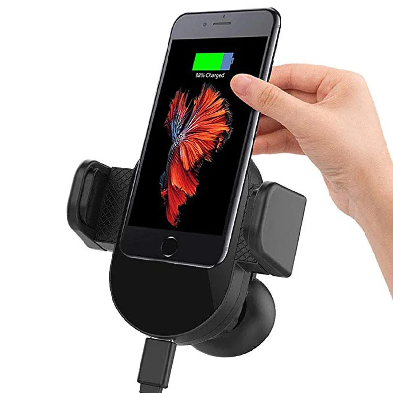 

Universal Air Vent Mount Car Phone Holder Mount with Electric Auto Lock Compatible for iPhone X/Max XR/8/7 Plus Galaxy S9/8 Plus