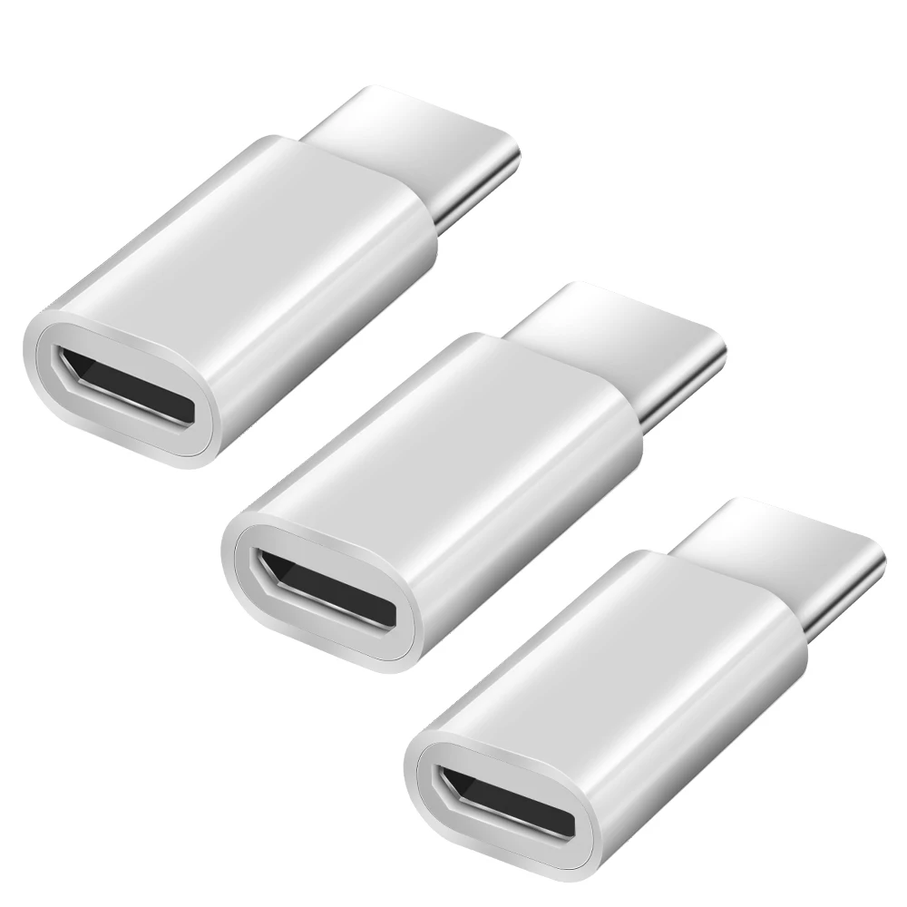 NYFundas 3PCS Typec to Micro Usb For Samsung Galaxy A5 A3 2017 S9 Plus j7 Pro Huawei Mate 10 Pro Usbc Connector Type-c Adapter (11)
