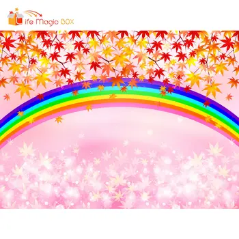 

LIFE MAGIC BOX Backgrounds for Photo Studio Rainbow Baby Birthday Primera Comunion Decoracion Paris Party Backdrops