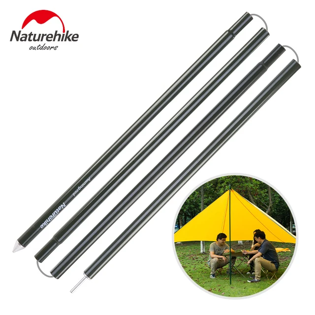 Aluminium Folding Tent Pole Outdoor Awning Hiking Camping Sun Shelter