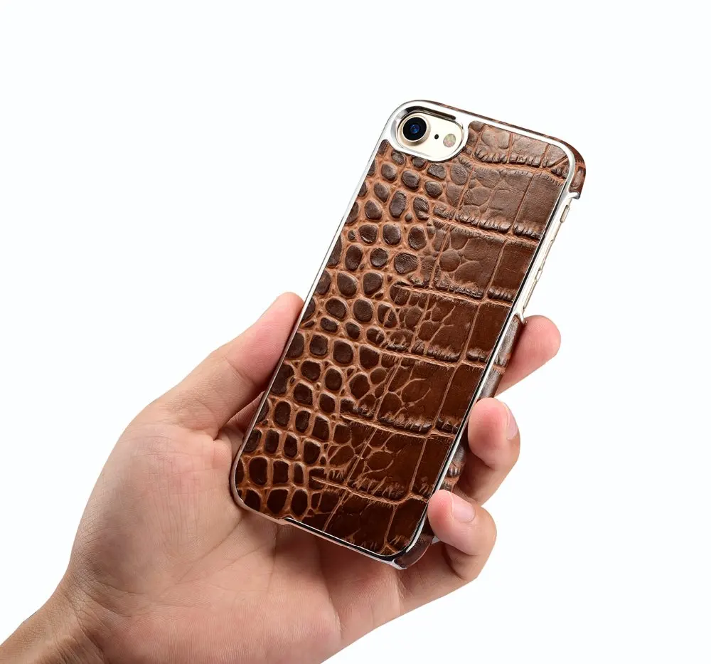 

genuine leather business Phone Cases For iphone 8 8plus alligator print Case for iphone 7plus 6 6s 6plus 5.5 inch, 4.7 inch