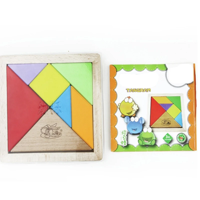 

Jigsaw Puzzle Children Baby Early Education Wooden Plywood Tangram Jigsaw Board toys jigsaw Puzzle Toys Gift for baby kid infant