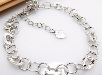 

Hot sale fashion Elegant Design Pure 925 Sterling Silver Link Bracelet Stamp S925