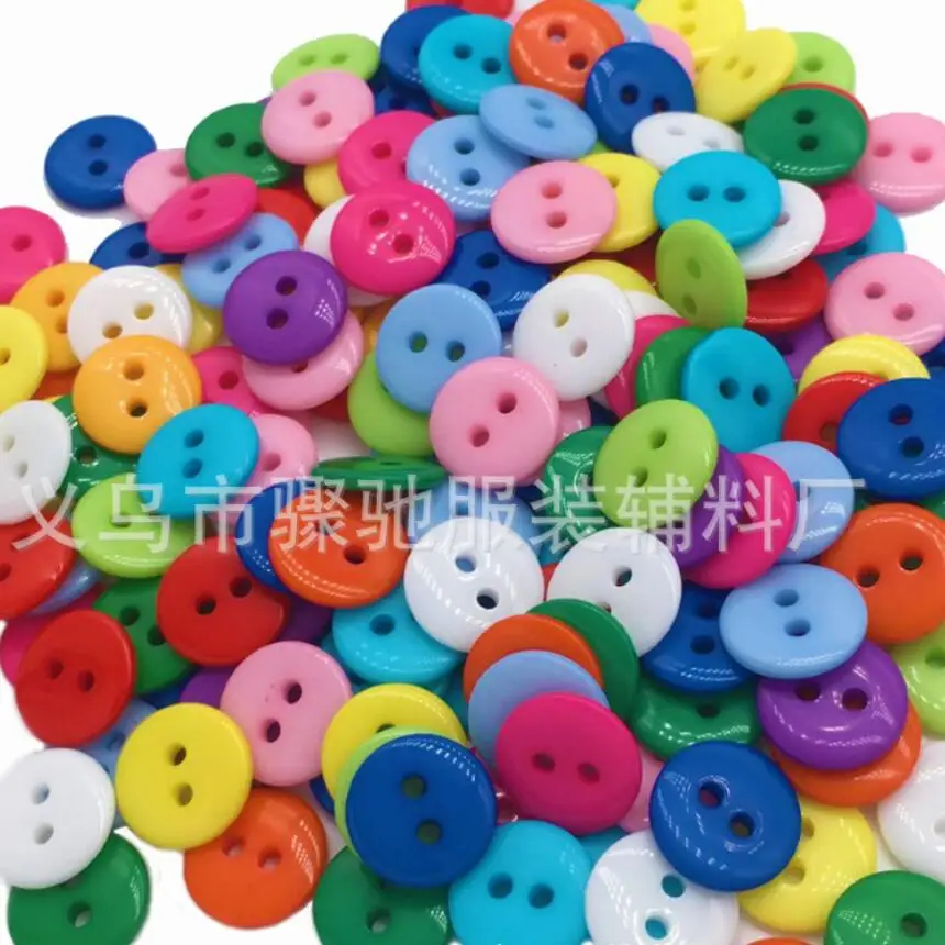 

6mm 9mm 12.5mm Mix Colors Round Plastic Mini Buttons Sewing Tools Decorative Button Scrapbooking Garment DIY Apparel Accessories