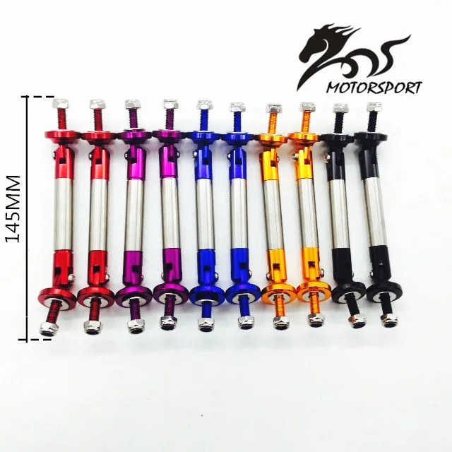 

Universal Racing Front Bumper Lip Splitter Rod Strut Tie Bar Support Kit
