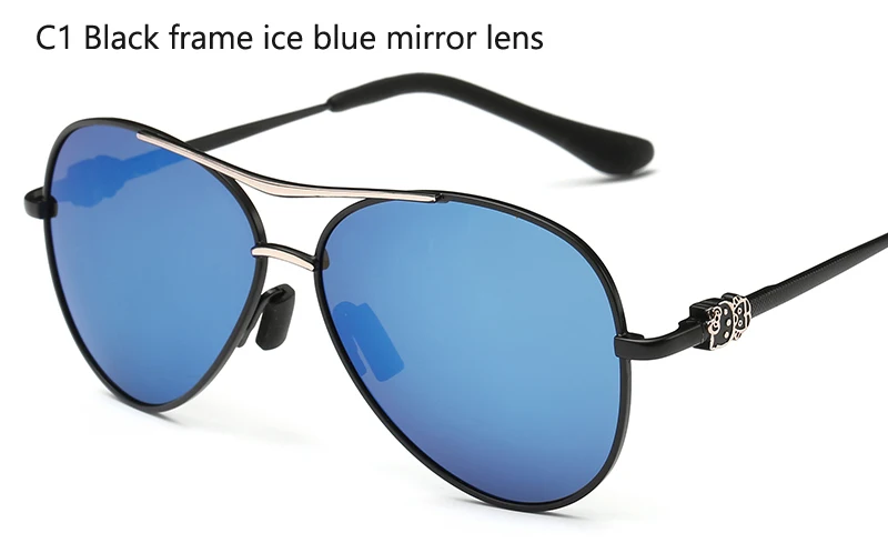 Pilot, поляризационные очки детские сплава детские солнцезащитные очки 565, зеркальные очки-авиаторы, для девочек и мальчиков Lentes De Sol 6 цветов - Цвет линз: C1