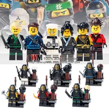 10 лотов Decool 10059-10064 Кай Джей Коул Ллойд ня ниндзя Зейн с тренировочным костюмом строительные блоки кирпичи Детские Подарочные игрушки