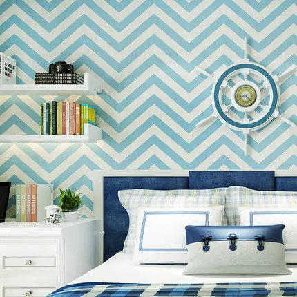 High Quality Modern Mediterranean Wallpaper Geometric Wave Bedroom Living Room Non-woven Background Wall Paper Roll High Quality Modern Mediterranean Wallpaper Geometric Wave Bedroom Living Room Non-woven Background Wall Paper Roll