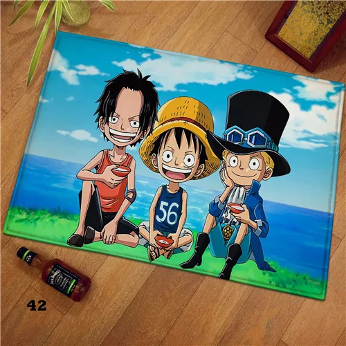 Аниме Луффи one piece Team Коврик для двери кружка манга плюшевый напольный ковер для комнаты коврик нескользящий коврик косплей подарок - Цвет: Style 7