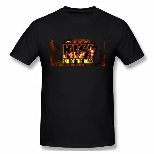 

Men KISS Band 2019 KISS End of the Road World Tour T Shirt Tee