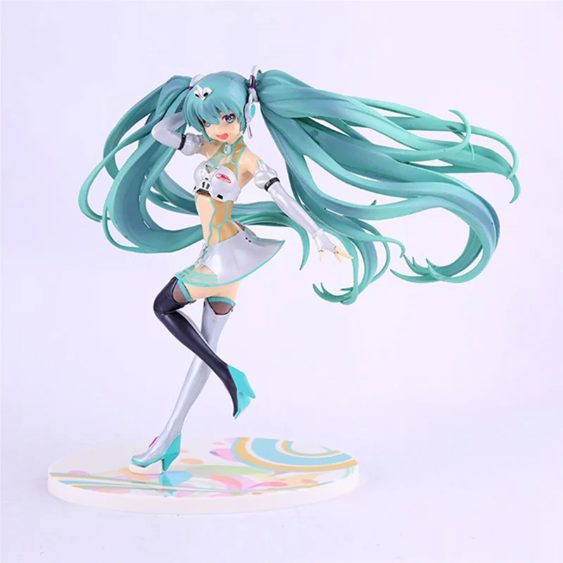 

2012Ver Racing Girl Miku Action Figures,20CM Figure Collectible Toy,Action Figure Collectible Brinquedos Kid Model Toy Gift