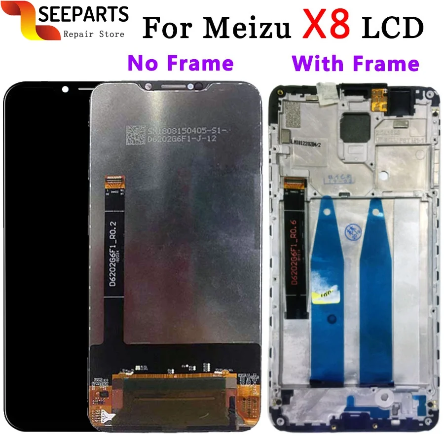 

Original Tested 6.2" For Meizu X8 LCD Display Touch Screen Digitizer Assembly Replacement Parts Meizu X8 Display Screen + Tools