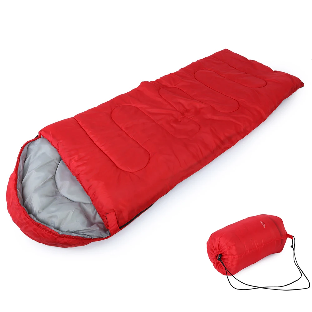 

Camping Sleeping Bag Portable Lazy Bag Envelope Style Hollow Waterproof Hooded Thin Cotton Outdoor Travel Sleeping Bed