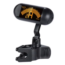 Электронный хроматический скрипка тюнер клип-на цифровой тюнер для скрипки скрипка ЖК-дисплей Поворот на 360 градусов