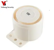 YobangSecurity Cheap Indoor Siren Wired Mini Siren Home Security Sound Alarm System 110dB DC 12V