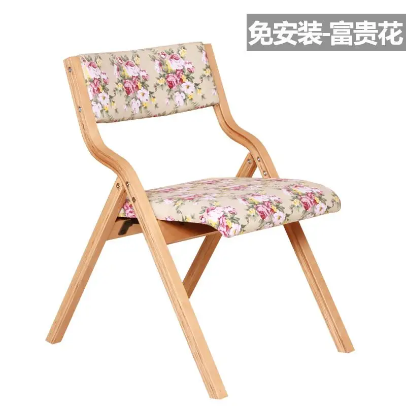 Настоящее дерево простой домашний стул современный простой Повседневный обеденный стул Qumu Скандинавское Кресло компьютерное кресло с спинкой - Цвет: style 6