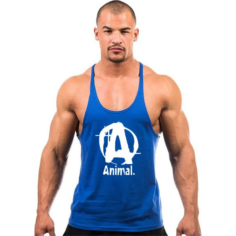 Майка старший Мужская Бодибилдинг новые летние модные брендовые мужские фитнес