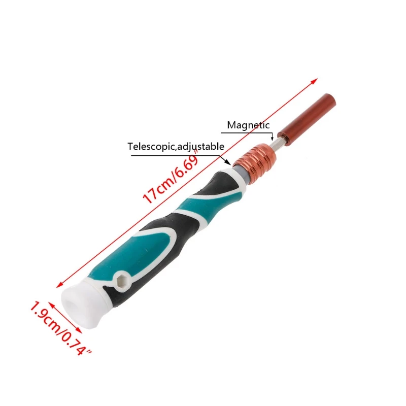 7 в 1 телескопические отвертка внутренний шестигранный 2,5/3,0/3,5/4/4,5/5 мм CR-V Магнитный Многофункциональный ручной инструмент набор L50