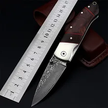 Новинка,, высокое качество, походный дамасский тактический складной нож для самообороны, Походный нож для выживания, карманные ножи для фруктов