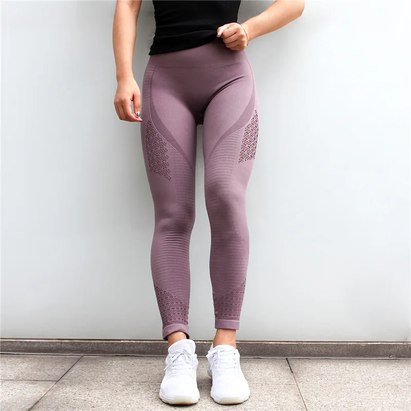 

2019 Women Hollow Leggings Push Up Fitness Leggings High Waist Workout Legging For Women Casual Jeggings 4Color Dropshipping