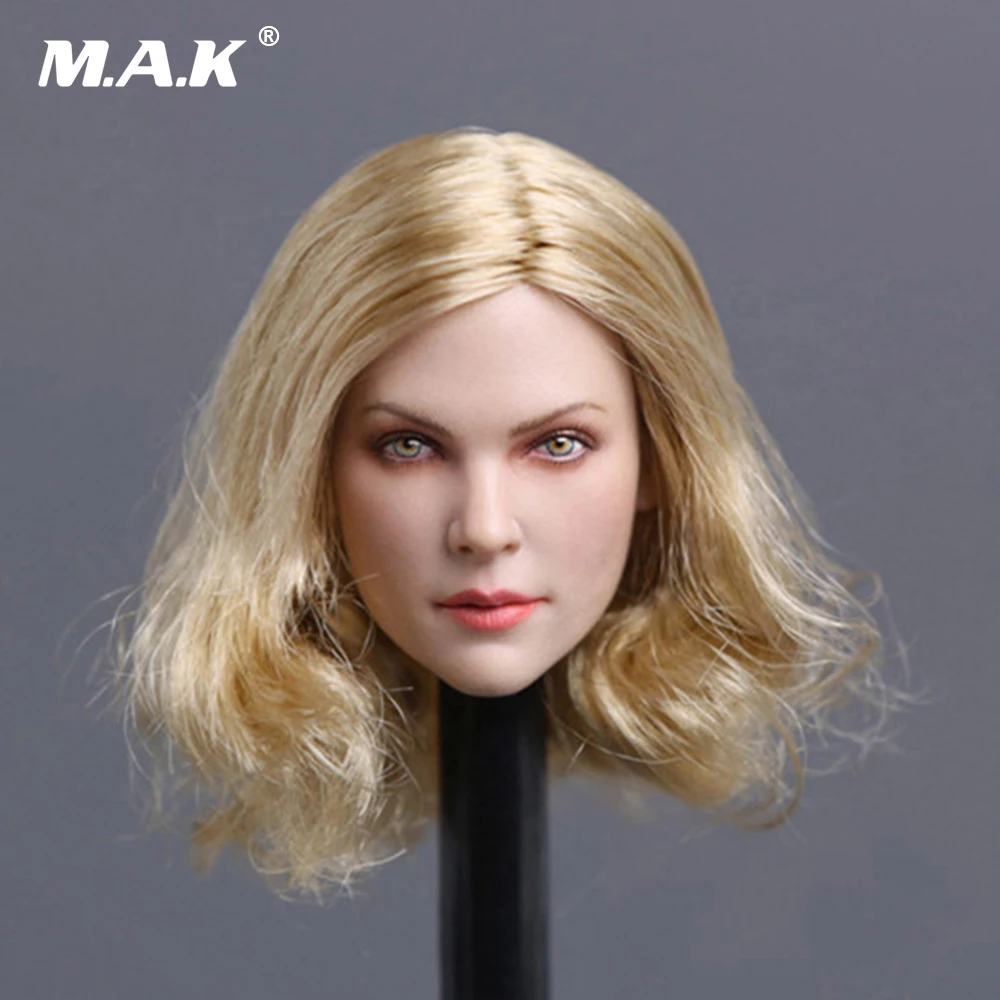 1//6 Scale Female Head Sculpt longs cheveux blonds pour 12/" Figure Doll PHICEN