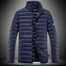Большие размеры 4XL 5XL 6XL 7XL 8XL 9XL мужская легкая пуховая куртка с стоячим воротником пальто зимнее платье тонкая Модная парка 120