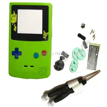 Чехол цвета зеленого яблока, корпус, полный корпус для Gameboy, цвет для Nintendo dogbc, игровая консоль для мальчика, Ремонтный чехол с отвертками X/Y