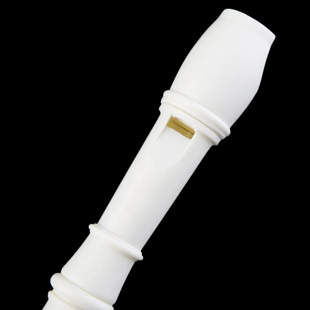 TASI портативный размер Белый ABS полимерный инструмент музыкальный сопрано рекордер длинная флейта аппликатор для детей инструмент для начинающих