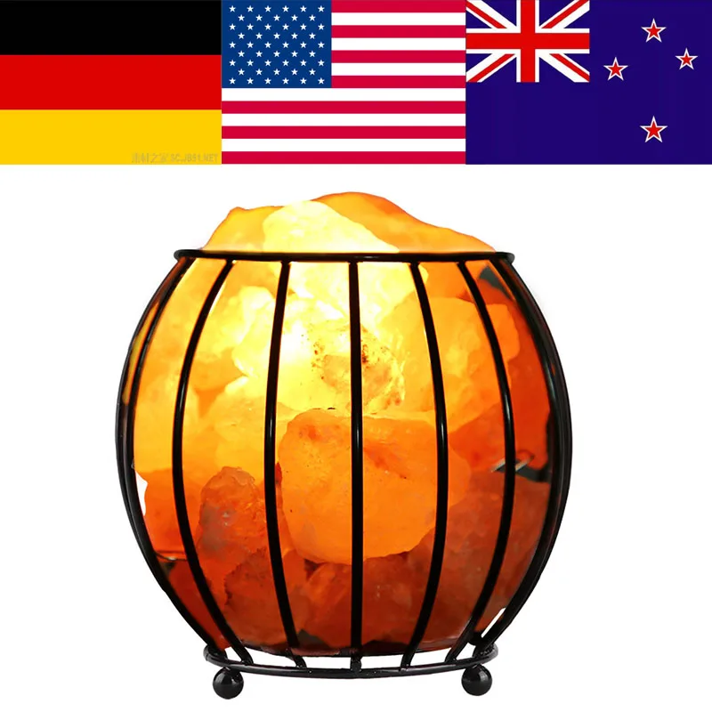 

Rotatable Cylinder Himalayan Salt Lamp US Plug Air Purifier Crystal Salt Light Rock Bedside Night Light For Bedroom lava lamp