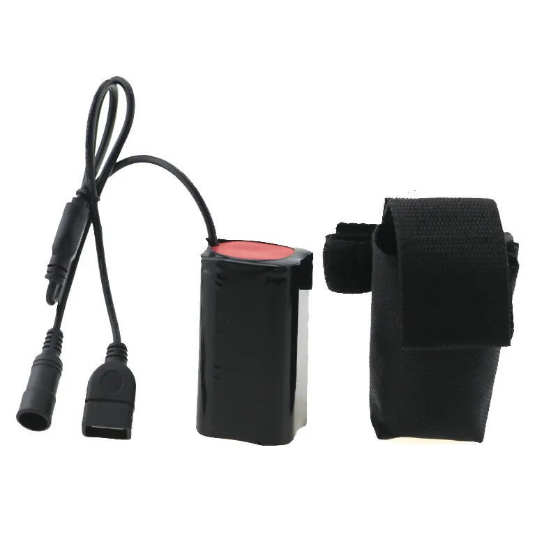 2 в 1 8 4 DC + USB разъем перезаряжаемый 4x18650 6400mAh аккумулятор 18650 батарея для Led