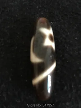 

New Arrive 12mm*38mm Moon+Star+Sun Pettern Tibetan Dzi Beads Amulet Antique Fengshui Beads DIY Jewelry Free Shipping