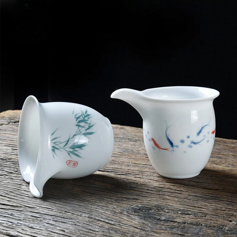 230 мл Высокое качество белый фарфор Dong Dao Bei чашка с картина ручной работы Пуэр чайная чашка oolong чайная чашка