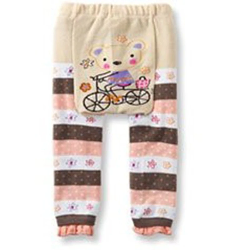 

3-24 M Baby Pants cartoon print knitted pp pants elastic waist toddler Leggings Kids Clothes