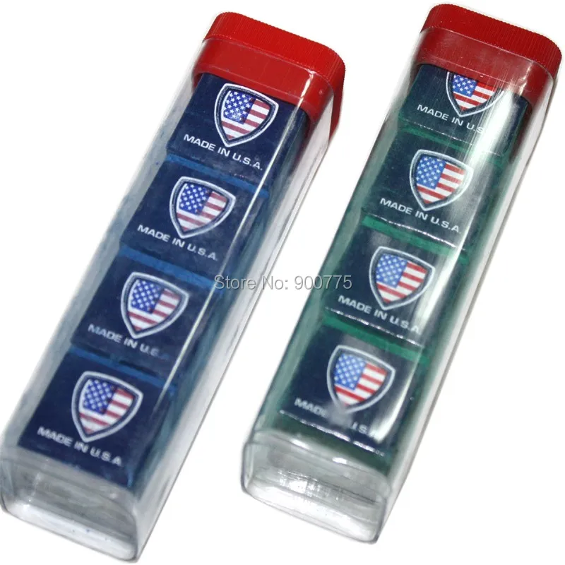 

Silver Cup Billiard Chalk - Box of 4 /Green&Blue Quality USA pro cup /pool Cue accessories