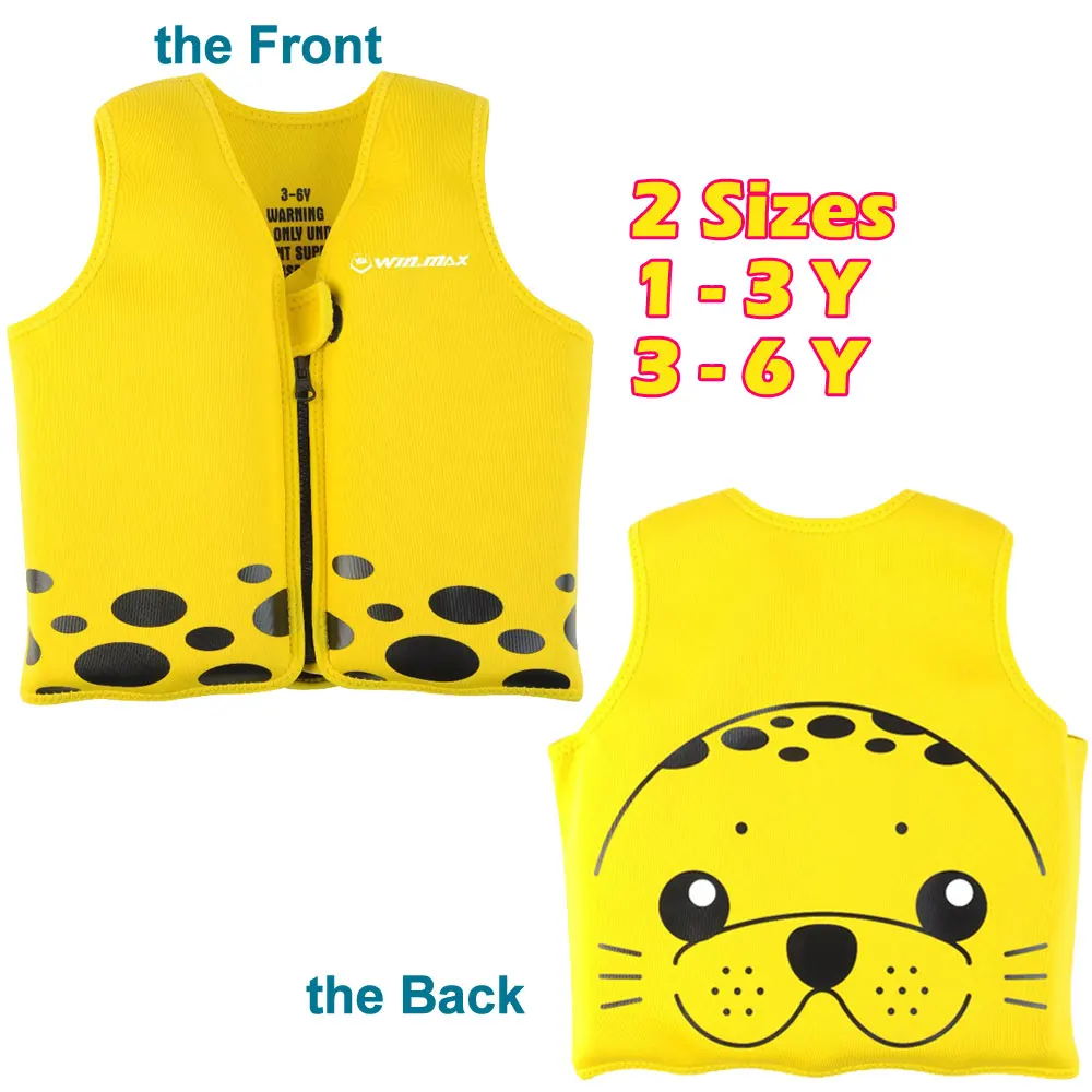 2016 NEW Cartoon Seal Child Life Vest Child Swimming Jacket Swimwear