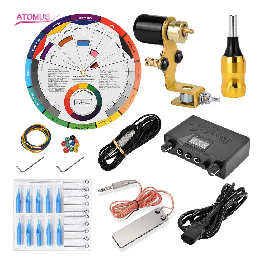 

Tattoo Machine Rotary Kits Herramientas De Maquina Profesional Kalici Makyaj Setleri Pedal Tatto Maquillaje Permanente Tatuar