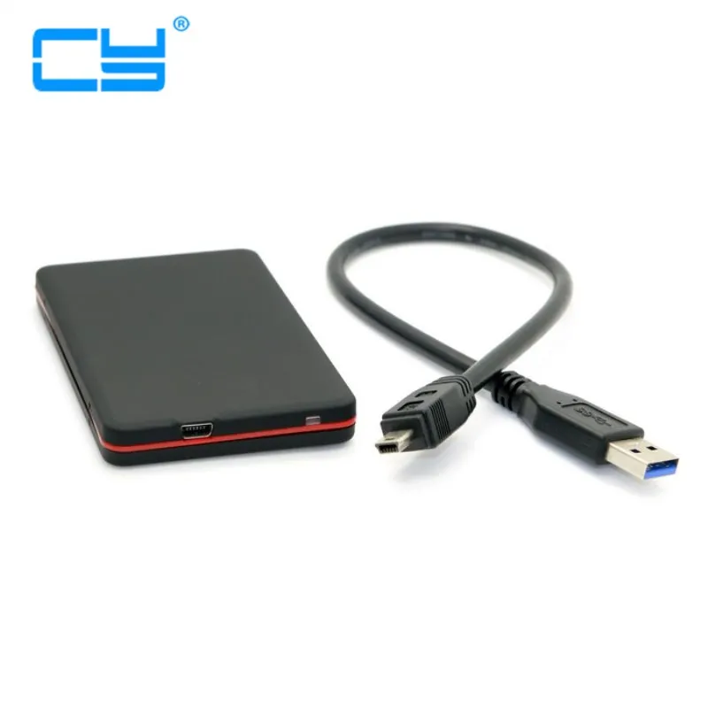 Внешний жесткий диск 1 8 дюйма Micro sata 16Pin 7 + 9 SSD к USB 3 0 черный корпус для ноутбука ПК и