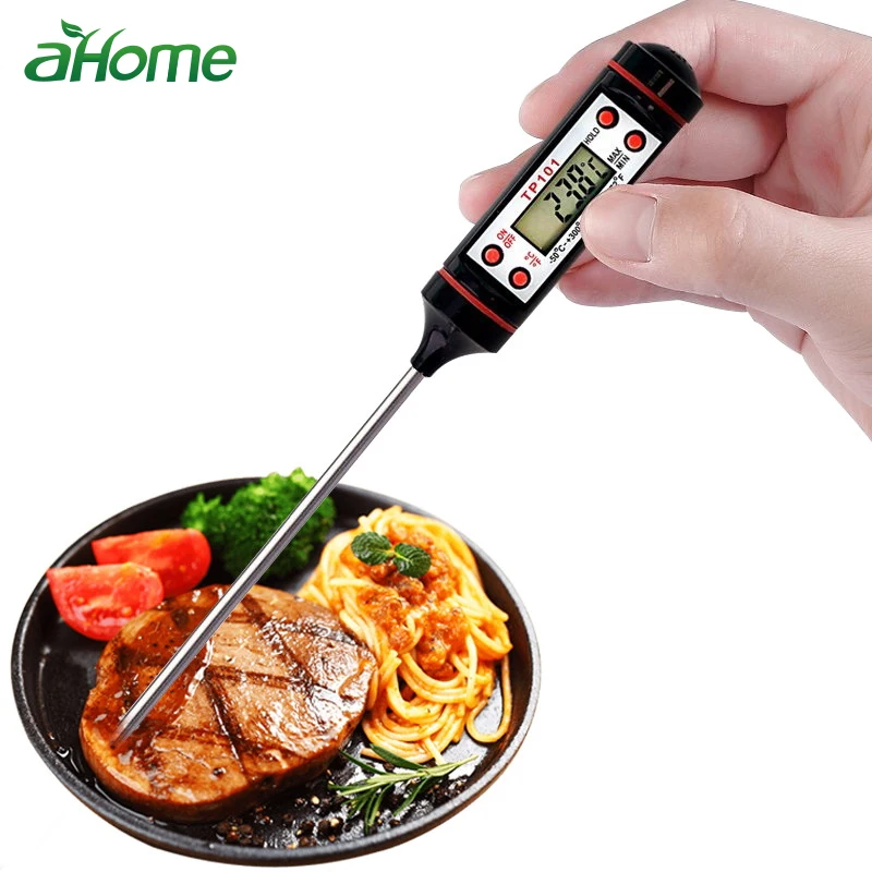 

Digital BBQ Thermometer Stainless Steel Probe Meat Mlik Temperature Measuring Tool Kitchen Goods BBQ Accessories Cooking Tool