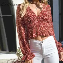 #Special Offers Sollinarry Burgundy Print Ruffles Female Blouse and Tops Elegant Long Sleeve V Neck Blouses Shirts Women Autumn Winter Crop Tops #Special Offers Sollinarry Burgundy Print Ruffles Female Blouse and Tops Elegant Long Sleeve V Neck Blouses Shirts Women Autumn Winter Crop Tops