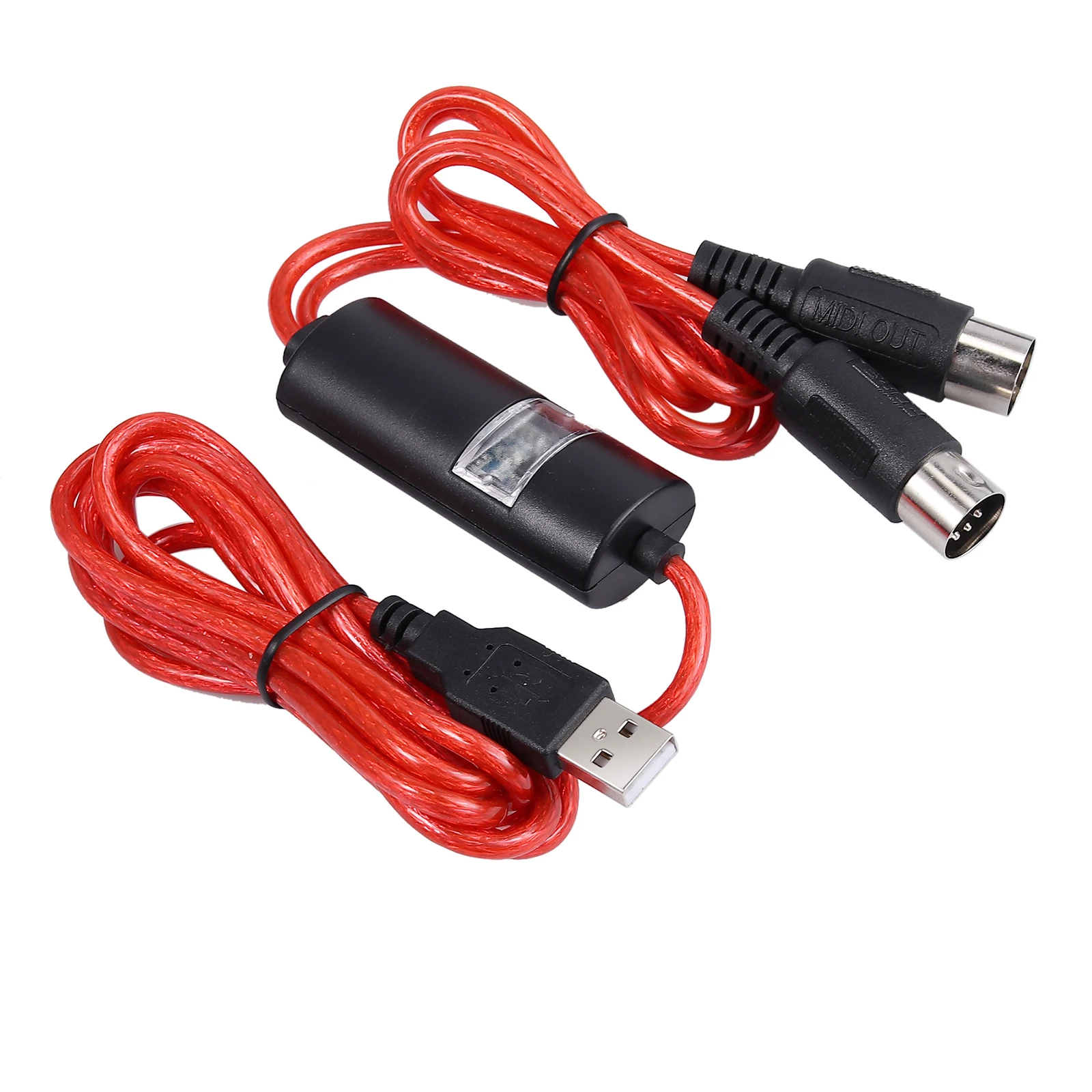 ESYNiC 6.5ft USB MIDI DIN 1 в и выход кабель с 16 входными выходными каналами 5 PIN In Out| |