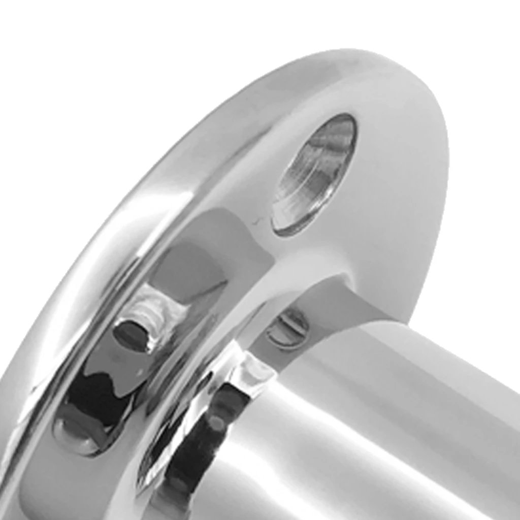 Stainless Steel Boat Hand Rail Fitting 25mm 90 Degree Round Stanchion Base