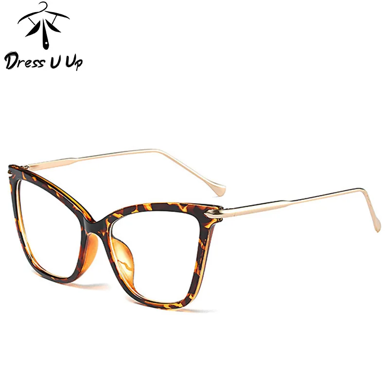 

DRESSUUP Cat Eye Glasses Frame Men Women Fashion Trending Unisex Myopia Prescription Optical Eyeglasses