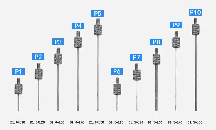 3-10 шт. M2.5 калибровочный зонд, игольчатый наконечник зонда для циферблата индикатор, высота измерительная игла высота ДАТЧИК