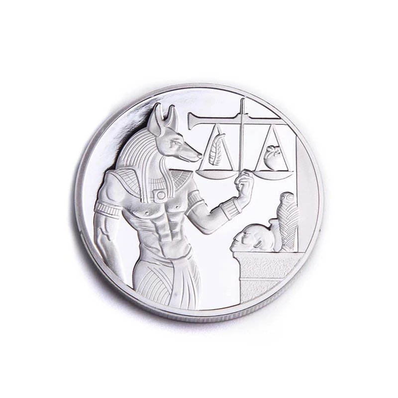 Egypt Death Protector Anubis Silver Coin Copy Egyptian God
