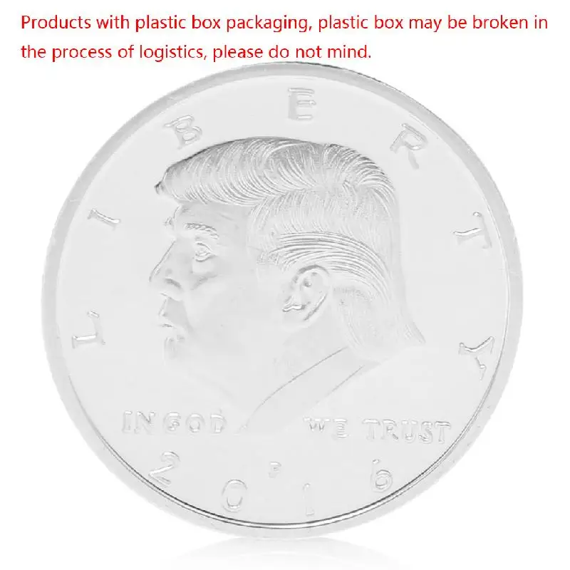 

Donald Trump Design Commemorative Coin Zinc Alloy Commemorative Coin Collection No-currency Coins Gift