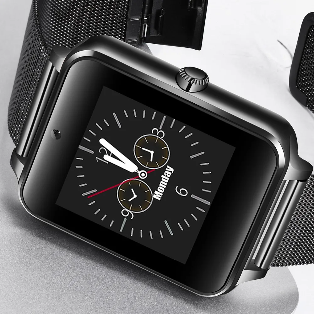 

2018 Stainless Steel Fashion Smart Watch Phone Answering Information Remind OLED Color Touch Screen Smartwatch Reloj inteligente