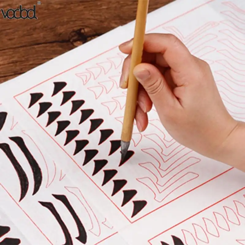 Бамбуковая ручка для каллиграфии, художественная китайская кисть для рисования чернилами, кисть из козьей шерсти, ручки для обучения детей, канцелярские принадлежности, школьные принадлежности, горячая распродажа